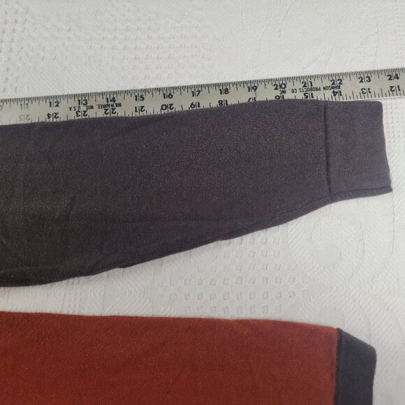 Perry Ellis sweater crew brown tan orange gradient textured Men's size small - Picture 6 of 8